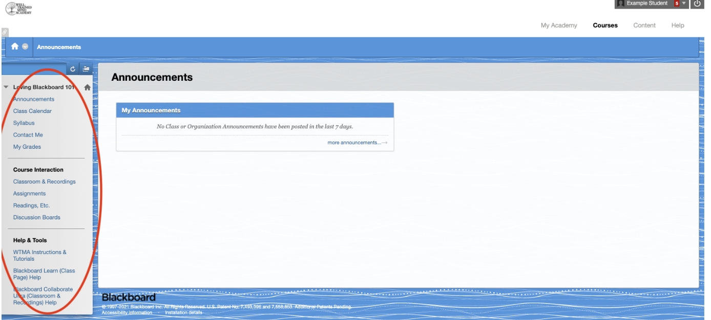Navigating Your Blackboard Course Page WellTrained Mind Academy